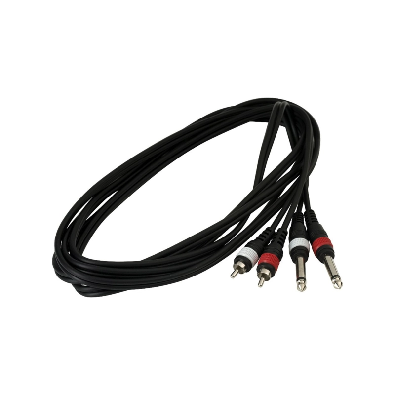 Rockbag RCL 20934 D4 Cavo Doppio Jack - Doppio RCA