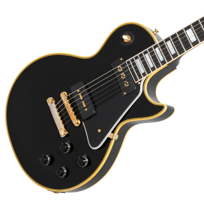 Gibson Custom 1954 Les Paul Custom Staple Pickup Reissue VOS Ebony LPB54VOEBGH1