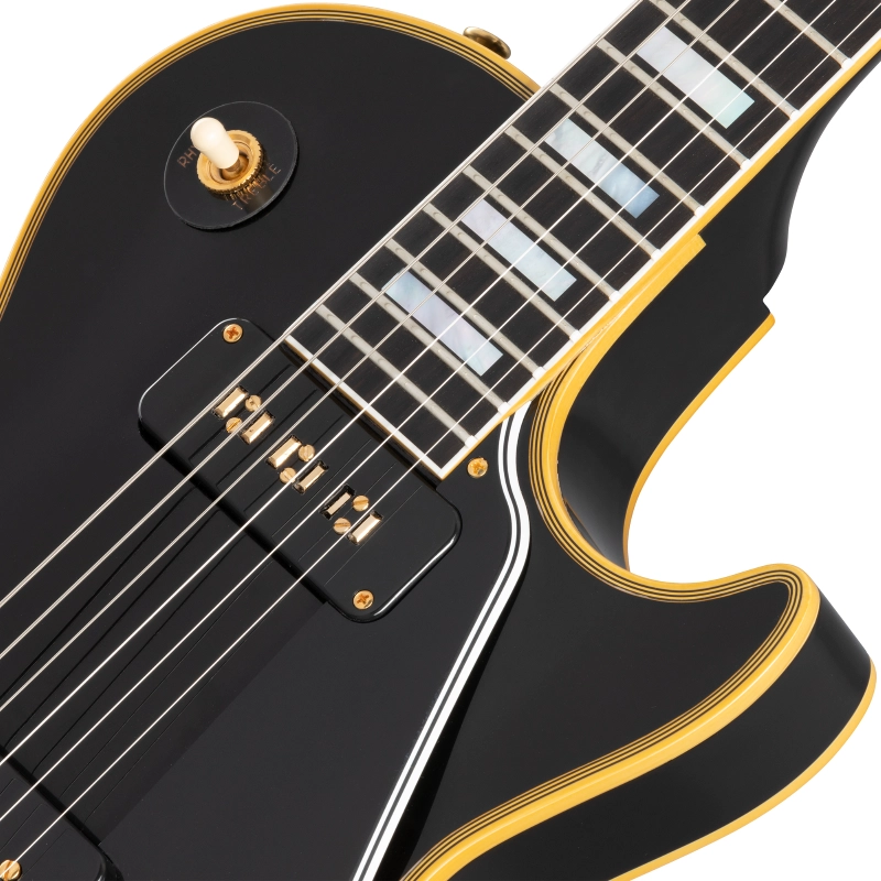 Gibson Custom 1954 Les Paul Custom Staple Pickup Reissue VOS Ebony LPB54VOEBGH1