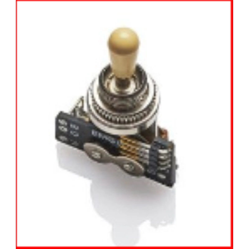 EMG Selettore 3 posizioni USA LP Style avorio Selettore a 3 posizioni "solderless" (l'installazione non necessita di saldature) B289