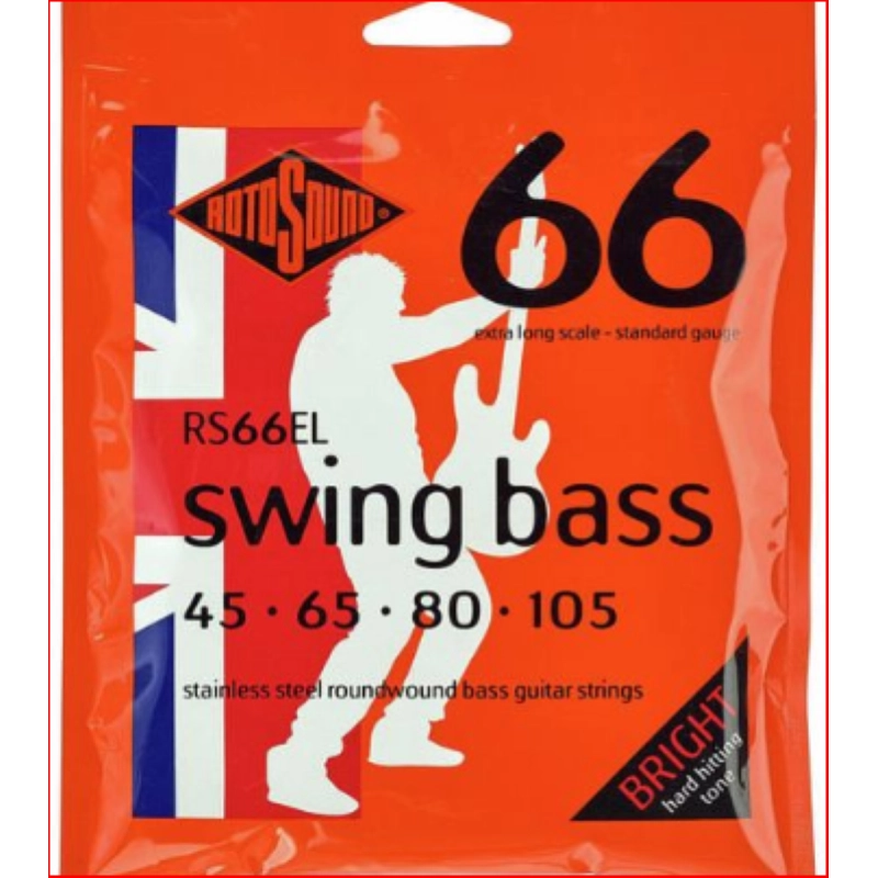 ROTOSOUND RS66EL SWING BASS 66 MUTA STAIN. STEEL EXTRA LONG 45-105