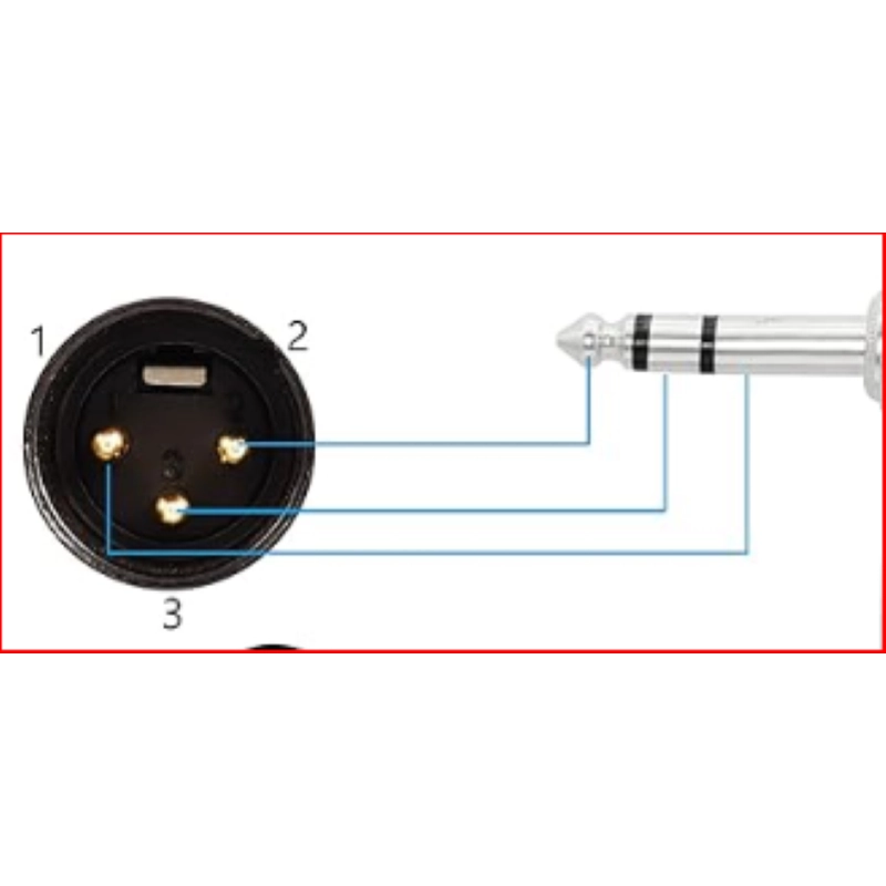 Audio Design VX201-3 Cavo Adattatore 1 Jack 3,5 M ST --> 2 XLR3 M - 3m