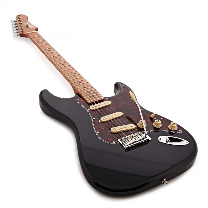 Jet Guitars JS300BK Black Roasted Maple Chitarra Elettrica Nera