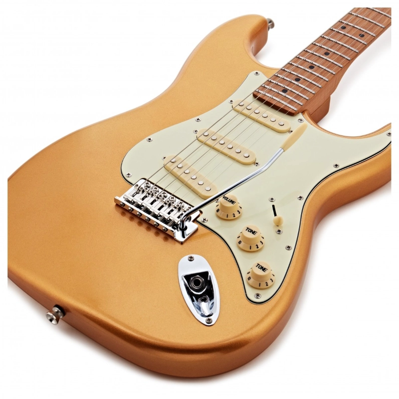 Jet Guitars JS300GD SSS Gold Roasted Maple Chitarra Elettrica
