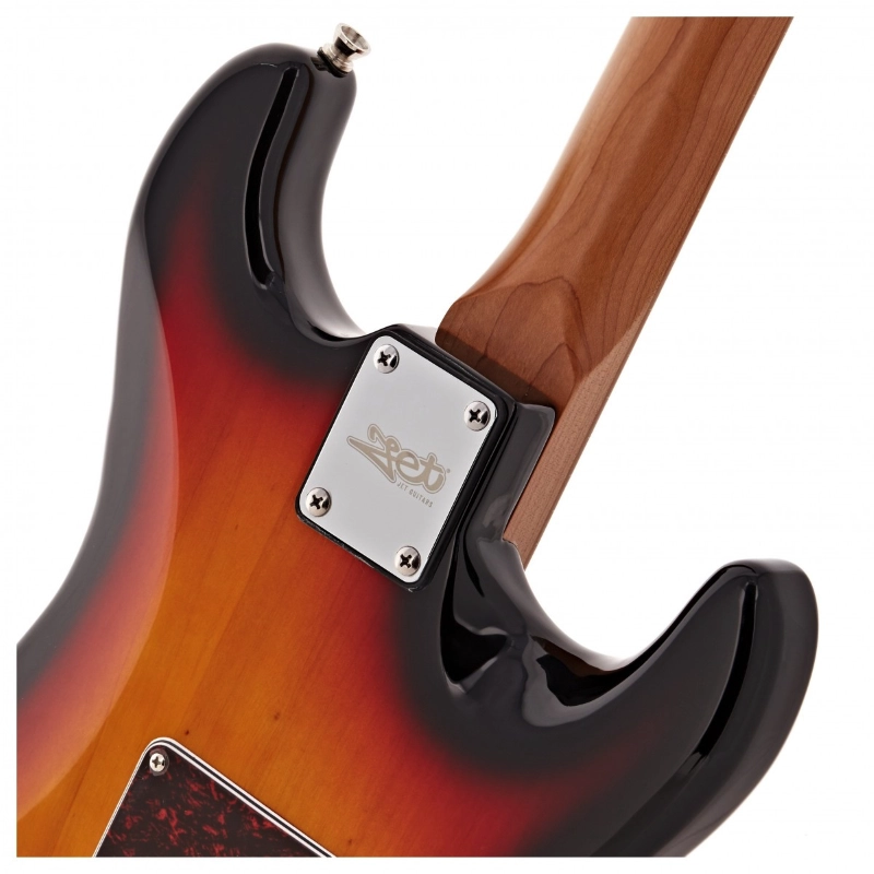 Jet Guitars JS300SB-LH SSS Chitarra Elettrica Mancina Manico Roasted Sunburst