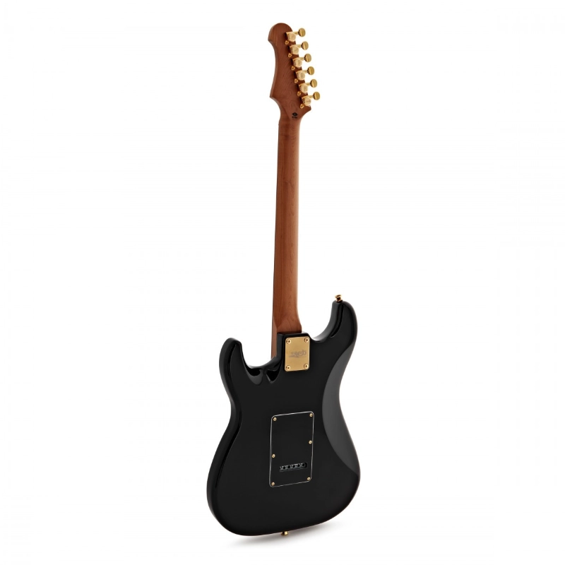 Jet Guitars JS380BK-G SSS Chitarra Elettricoa Black Gold Hardware