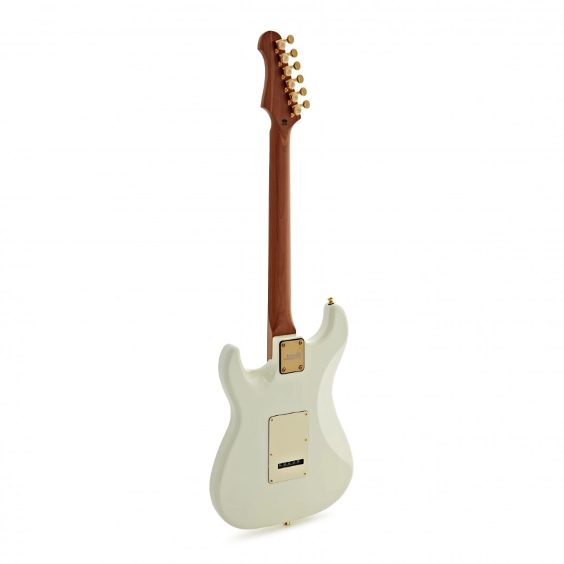 Jet Guitars JS380OW-G SSS Olympic White Roasted Maple Gold Hardware