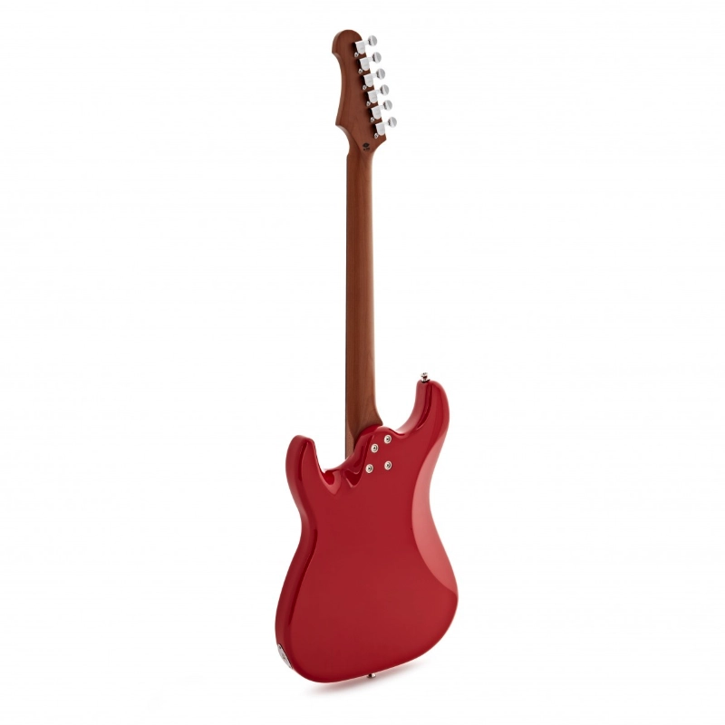 Jet Guitars JS400HT-RD HSS Red Roasted Maple Chitarra Elettrica Rossa