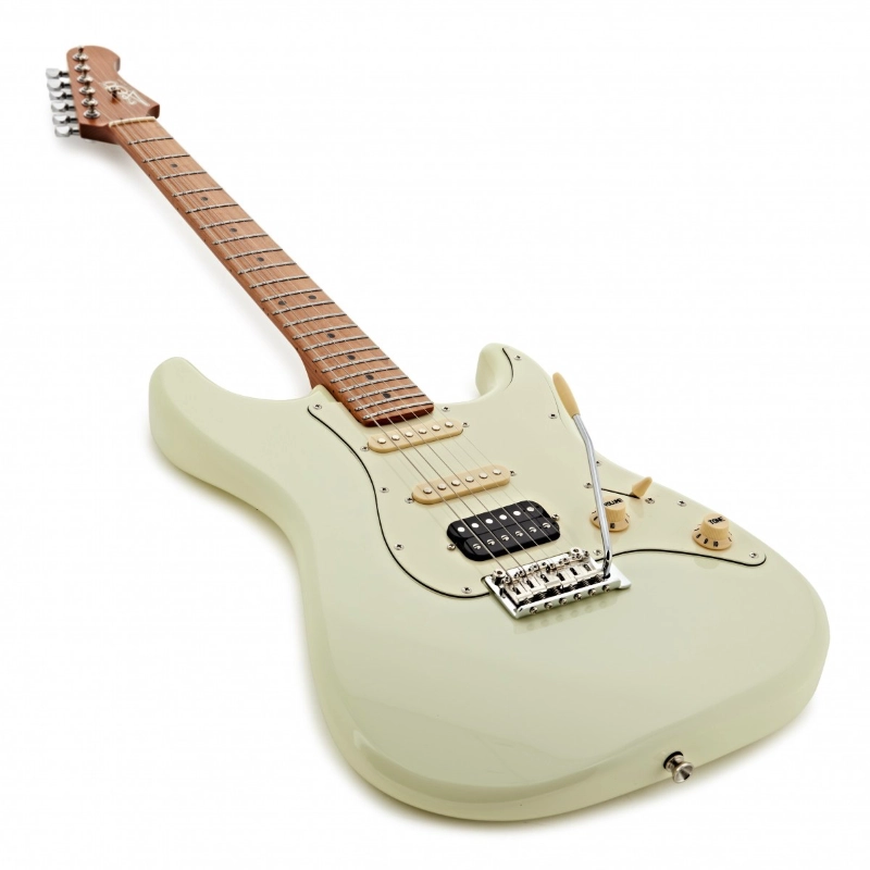 Jet Guitars JS400OW HSS Olympic White Roasted Maple