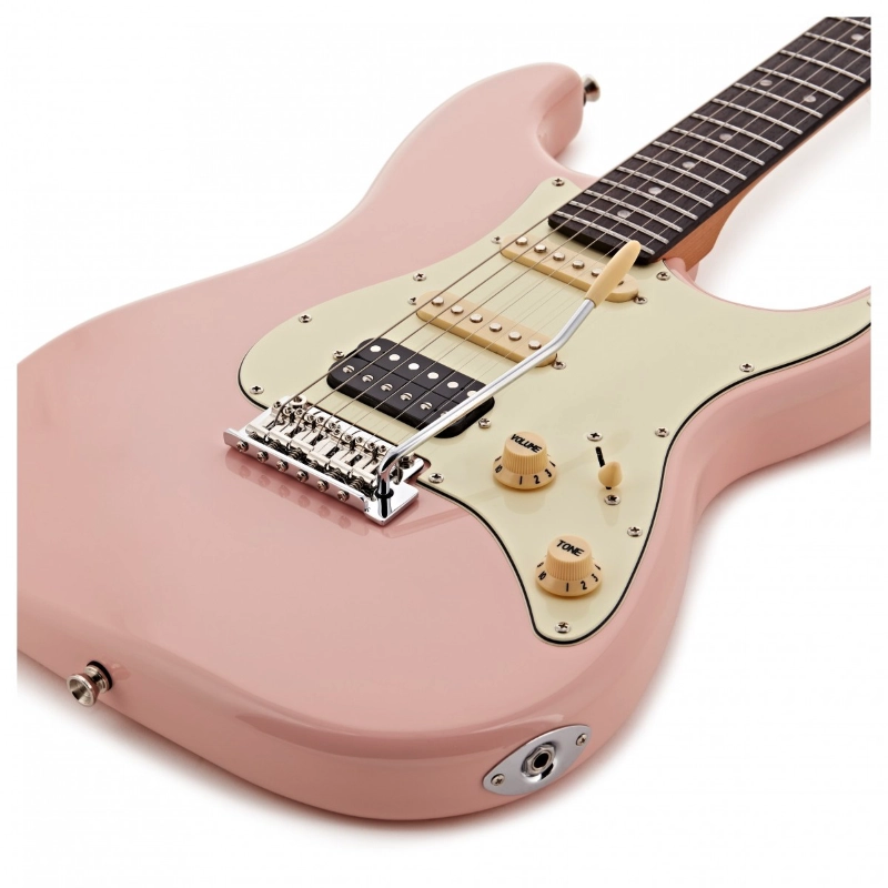 Jet Guitars JS400PK-R HSS Shell Pink Roasted Maple Tastiera Palissandro
