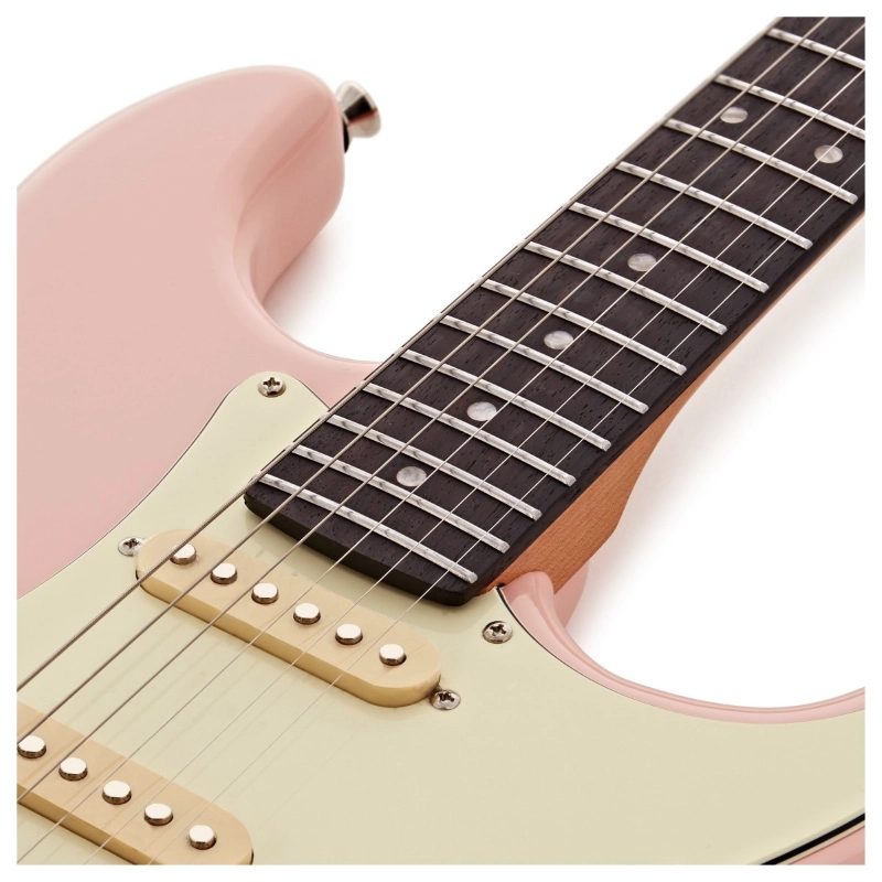 Jet Guitars JS400PK-R HSS Shell Pink Roasted Maple Tastiera Palissandro