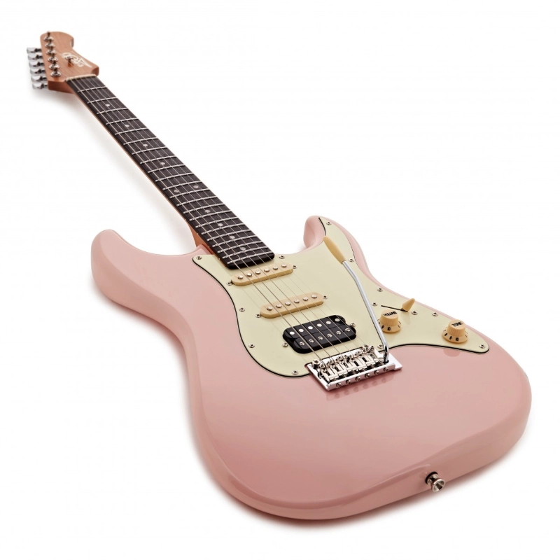 Jet Guitars JS400PK-R HSS Shell Pink Roasted Maple Tastiera Palissandro