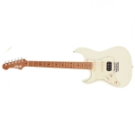 Jet Guitars JS400WH-LH SSS Chitarra Elettrica Mancina White Manico Roasted