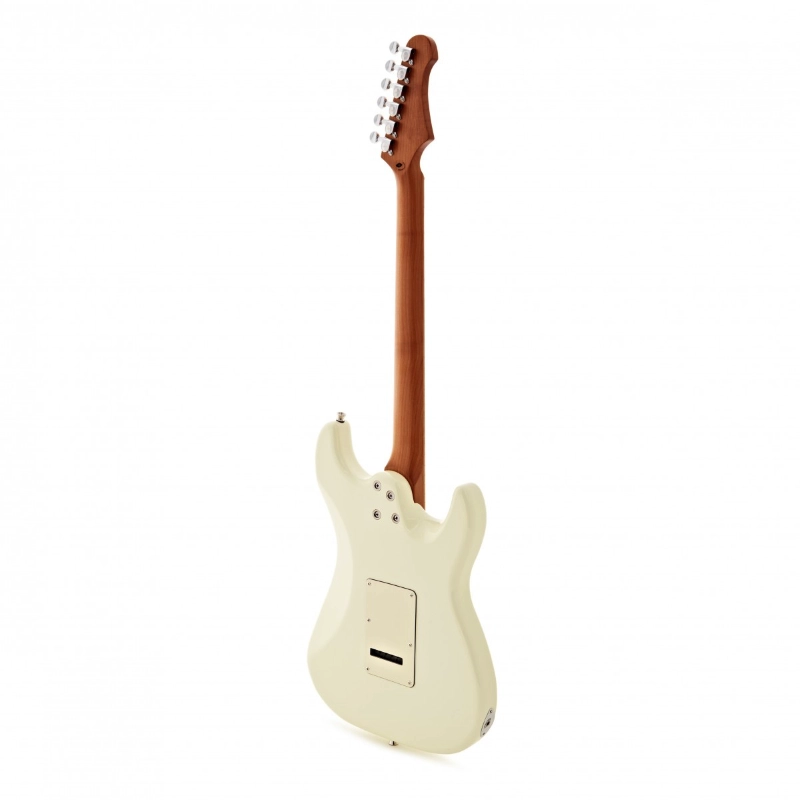 Jet Guitars JS400WH-LH SSS Chitarra Elettrica Mancina White Manico Roasted