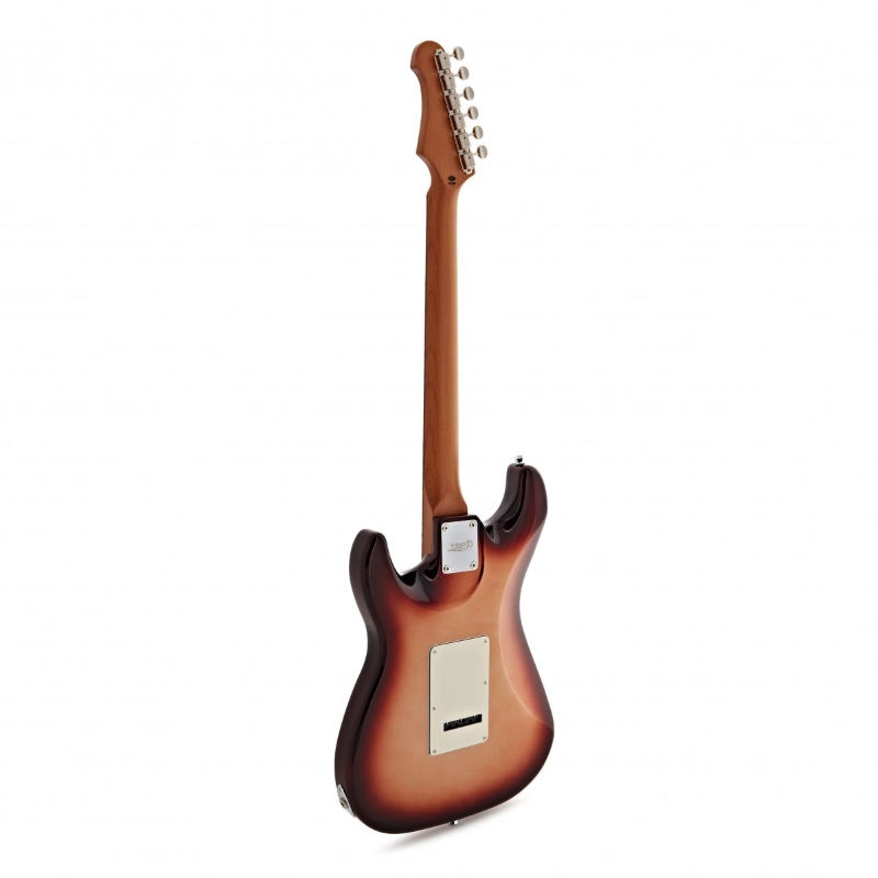 Jet Guitars JS40ELITE-MB HSS Sunburst Elite Roasted Maple Tastiera in Palissandro