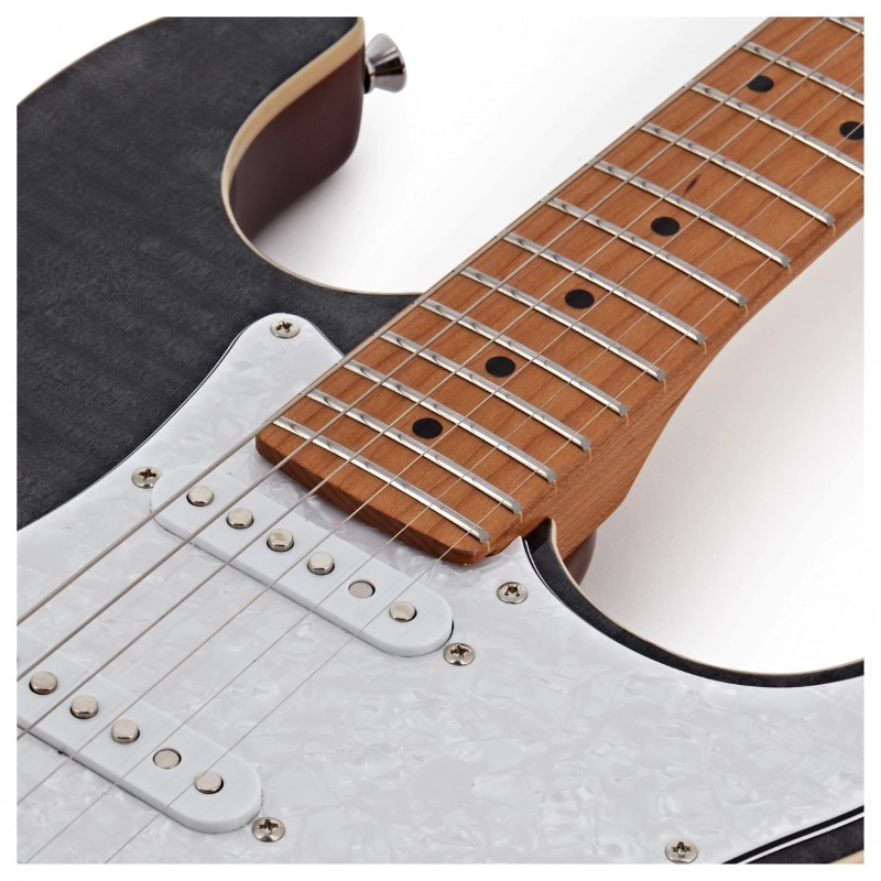 Jet Guitars JS450TBK HSS Transparent Black Roasted Maple