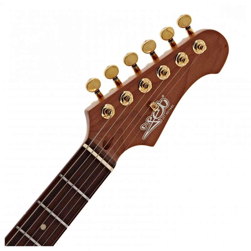 Jet Guitars JS480BK-G HSS Black Chitarra Elettrica Roasted Maple