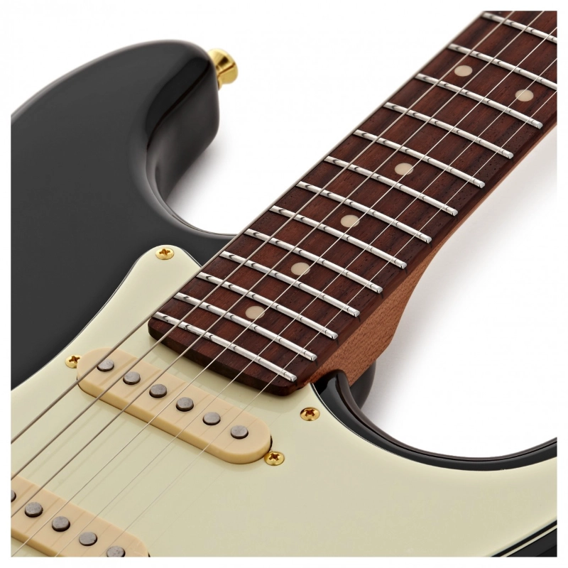 Jet Guitars JS480BK-G HSS Black Chitarra Elettrica Roasted Maple