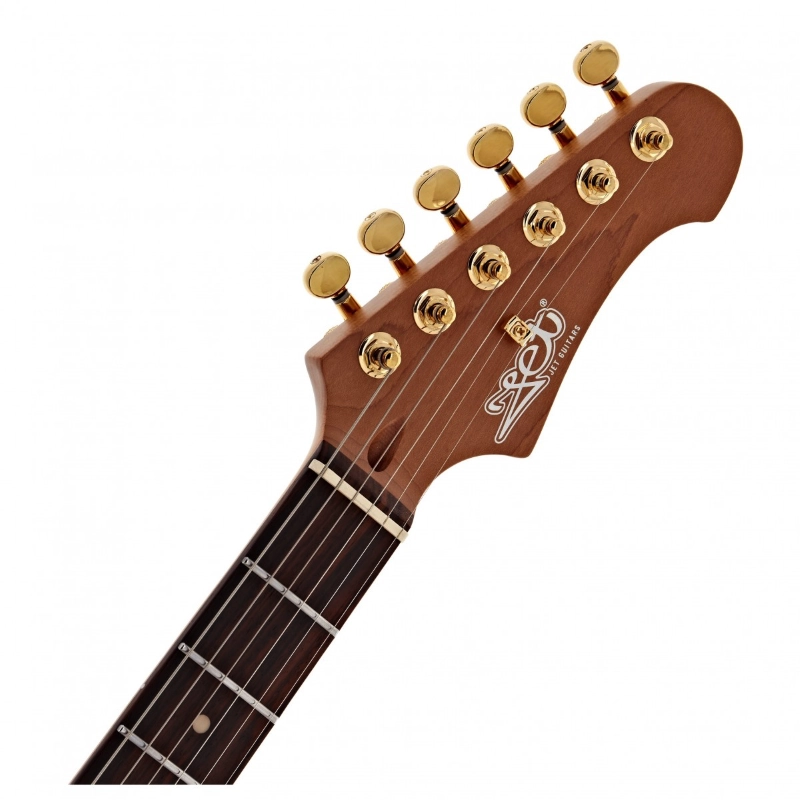 Jet Guitars JS480VI-G HSS Violet Chitarra Elettrica Viola Roasted Maple