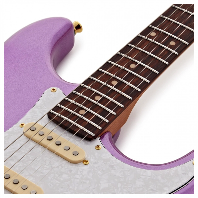 Jet Guitars JS480VI-G HSS Violet Chitarra Elettrica Viola Roasted Maple