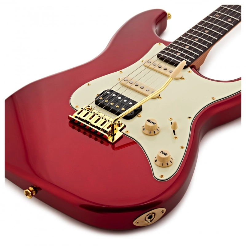 Jet Guitars JS480WR-G HSS Winered Roasted Maple Gold Hardware