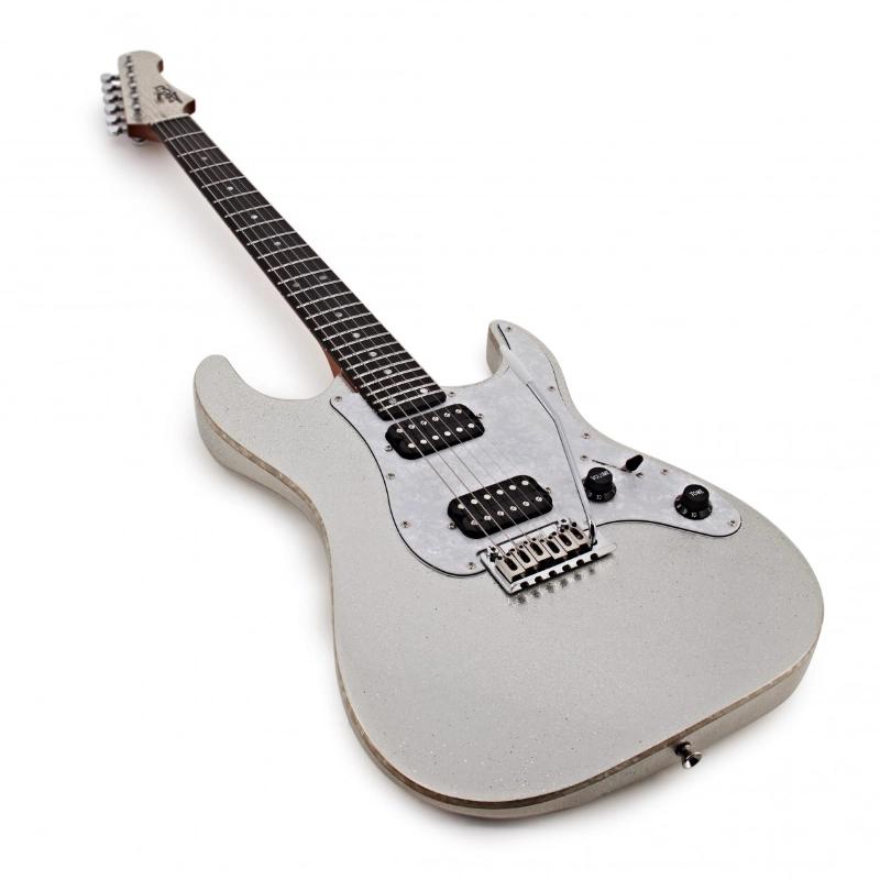 Jet Guitars JS500SLS HH Silver Sparkle Ebony Roasted Maple