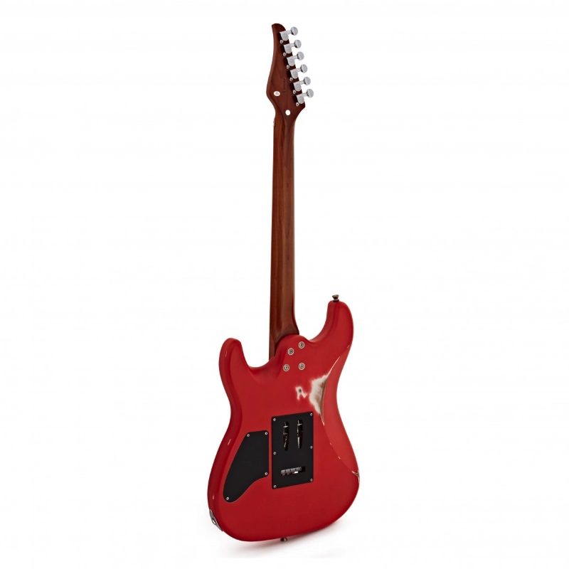 Jet Guitars JS850-RELIC-FR HS Red Relic Roasted Maple Chitarra Elettrica Rossa