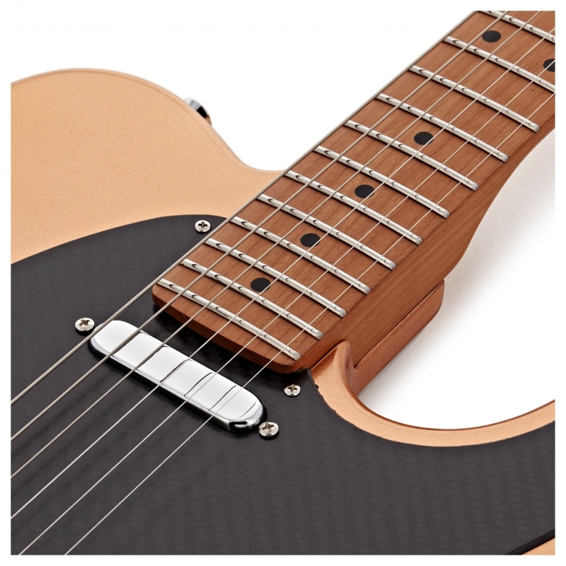 Jet Guitars JT30ELITE-GD SS Gold Roasted Maple Tastiera in Palissandro