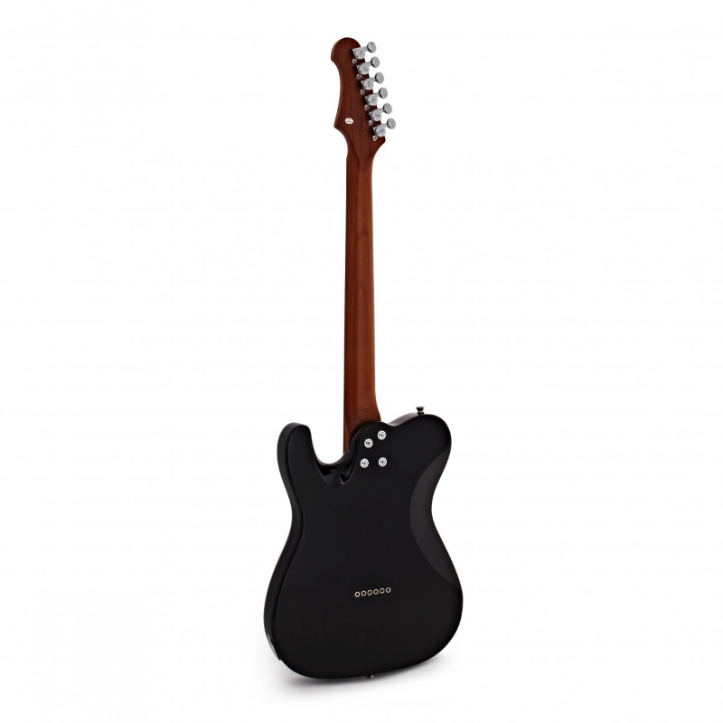 Jet Guitars JT350-BK-R SH Black Roasted Maple Tastiera in Palissandro