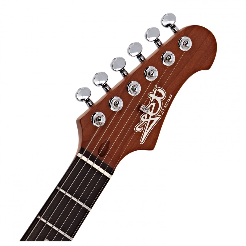 Jet Guitars JT350-BK-R SH Black Roasted Maple Tastiera in Palissandro