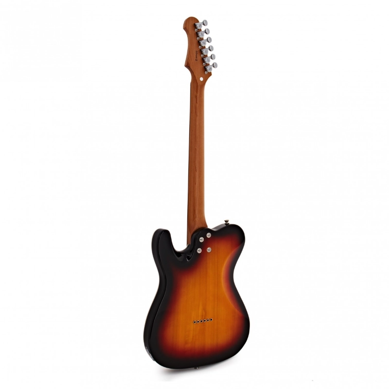 Jet Guitars JT350SB-R SH Sunburst Roasted Maple Tastiera in Palissandro