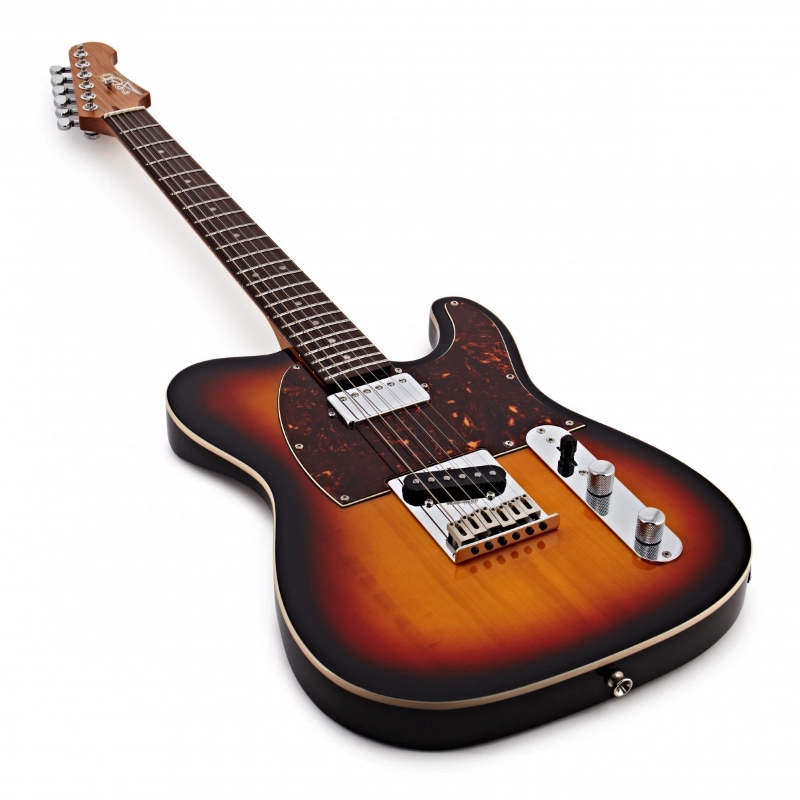 Jet Guitars JT350SB-R SH Sunburst Roasted Maple Tastiera in Palissandro