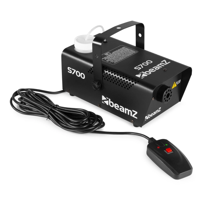BEAMZ S700 MACCHINA DEL FUMO 700 WATT CON TELECOMANDO CABLATO E 500ML DI LIQUIDO OMAGGIO