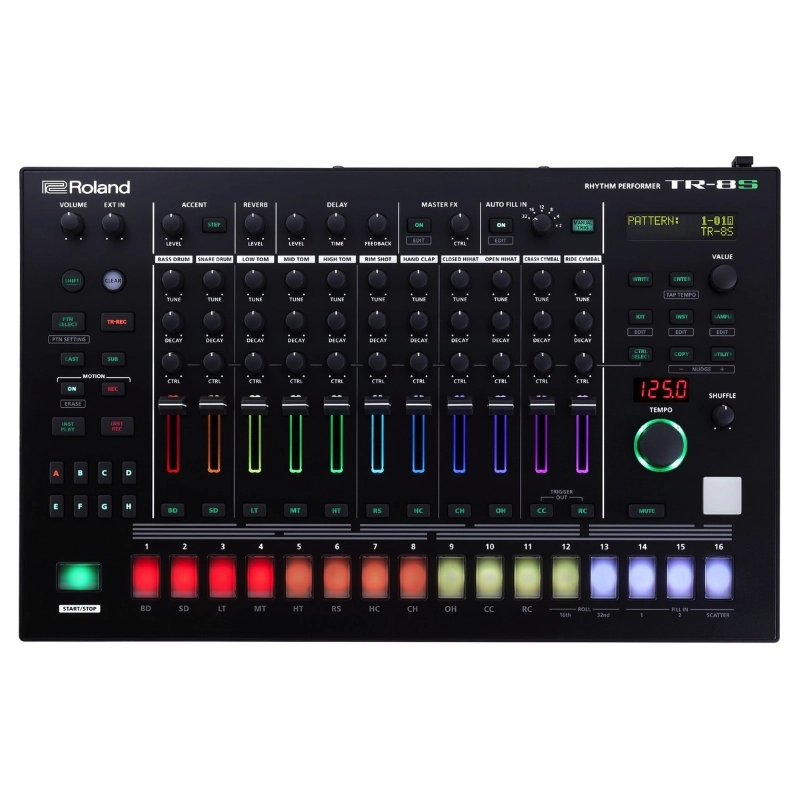 Roland TR8S Aira Drum Rhythm Machine con Supporto Sample