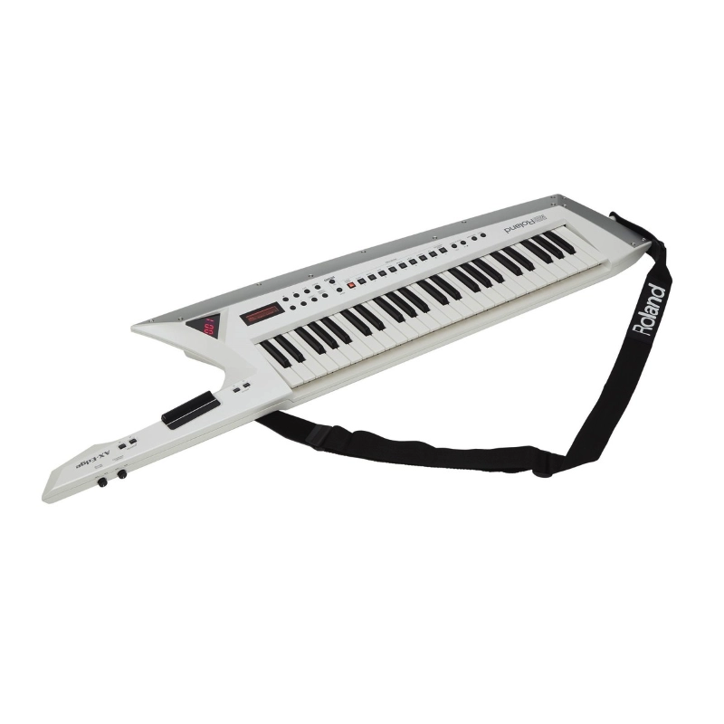Roland AX Edge W Keytar MIDI USB 49 Tasti Bluetooth con Skin Intercambiabili Bianco