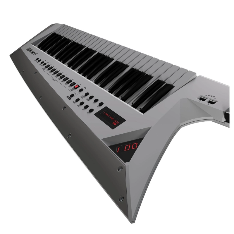 Roland AX Edge W Keytar MIDI USB 49 Tasti Bluetooth con Skin Intercambiabili Bianco
