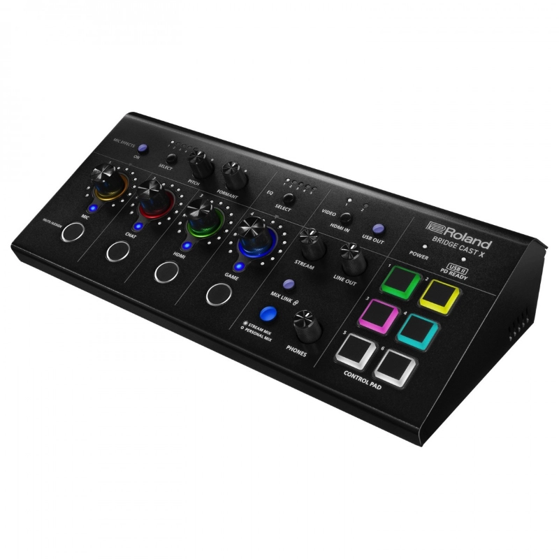 Roland Bridge Cast X Mixer Audio e Interfaccia per lo Streaming AV per Musicisti e Creatori di Contenuti