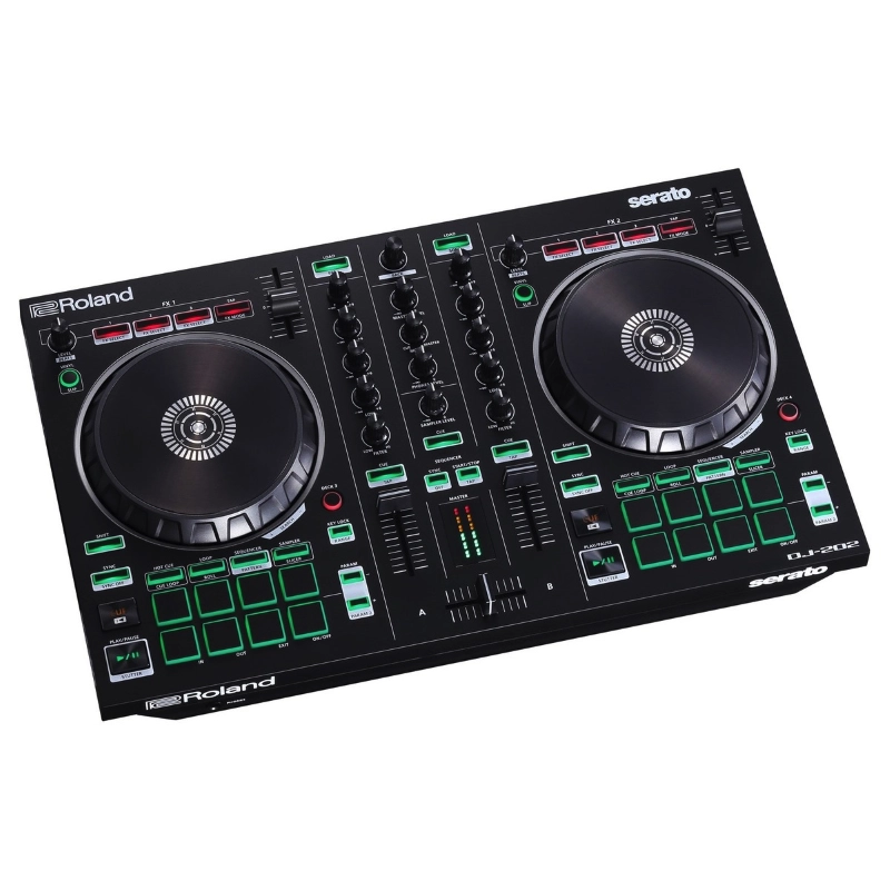 Roland DJ202 Controller 2 Canali 4 Deck per Serato DJ