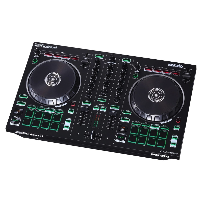 Roland DJ202 Controller 2 Canali 4 Deck per Serato DJ