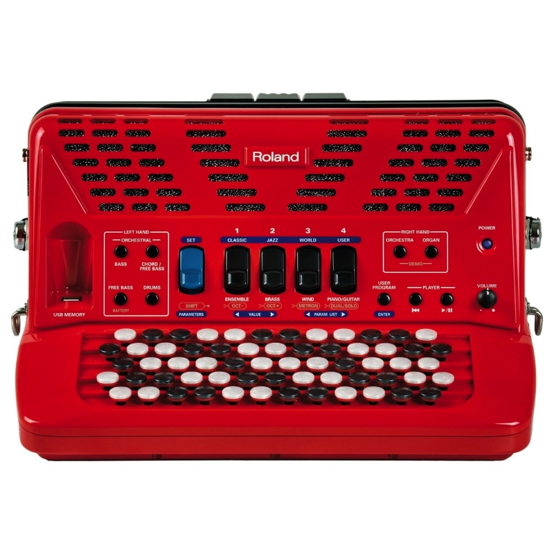 Roland FR1XB RDB Fisarmonica 62 Bottoni Rossa
