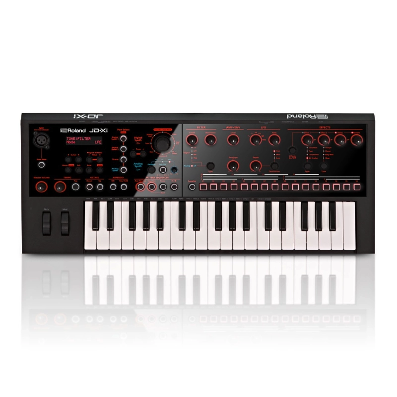Roland JDXI Sintetizzatore Crossover Analogico Digitale 37 Mini Tasti Nero