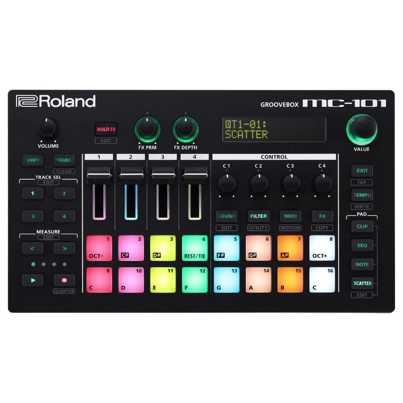 Roland MC101 Groovebox Sequencer 4 Tracce USB MIDI