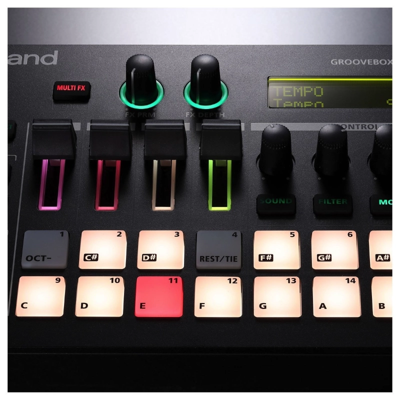 Roland MC101 Groovebox Sequencer 4 Tracce USB MIDI