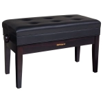 Roland RPB-D400RW Panca Regolabile a Doppia Seduta con  Cassetto per Pianoforte Palissadnro Satinato