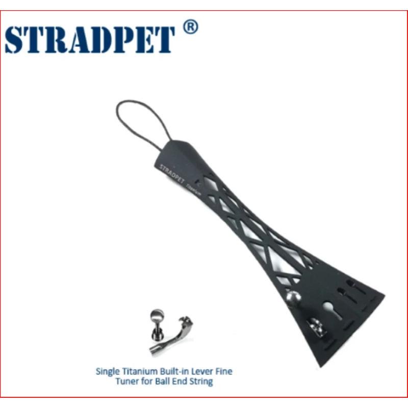 Stradpet cordiera titanio violino con 1 tiracantino tipo Hill #49127