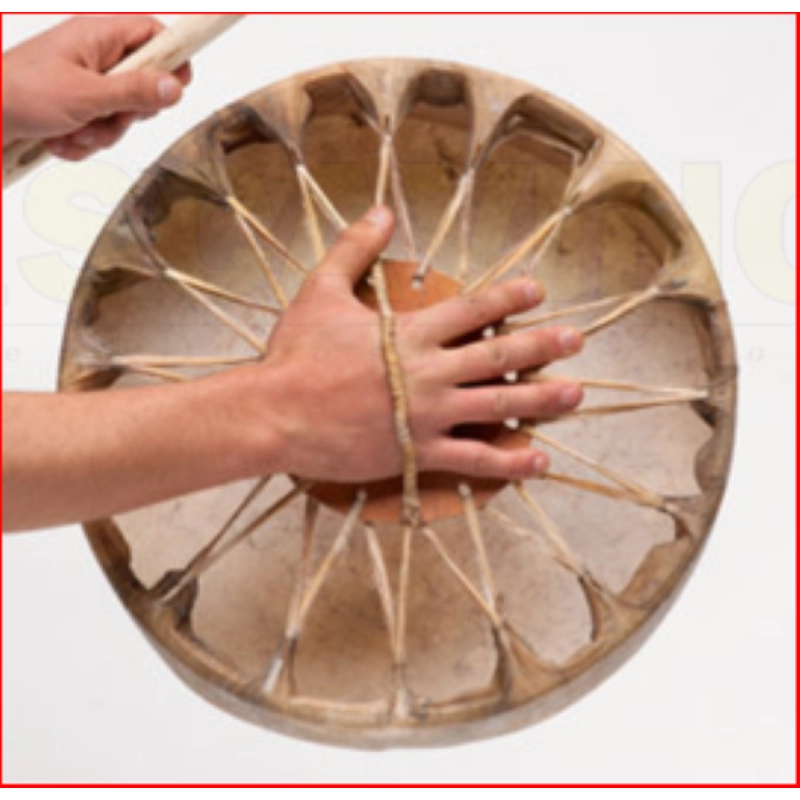 TAMBURO Sciamano, Pelle naturale, senza battente cm.45 - 18"