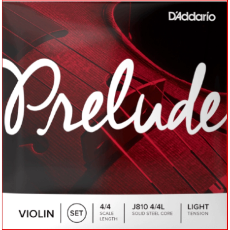 D'Addario Prelude J810L Set Corde Violino 4/4, Light