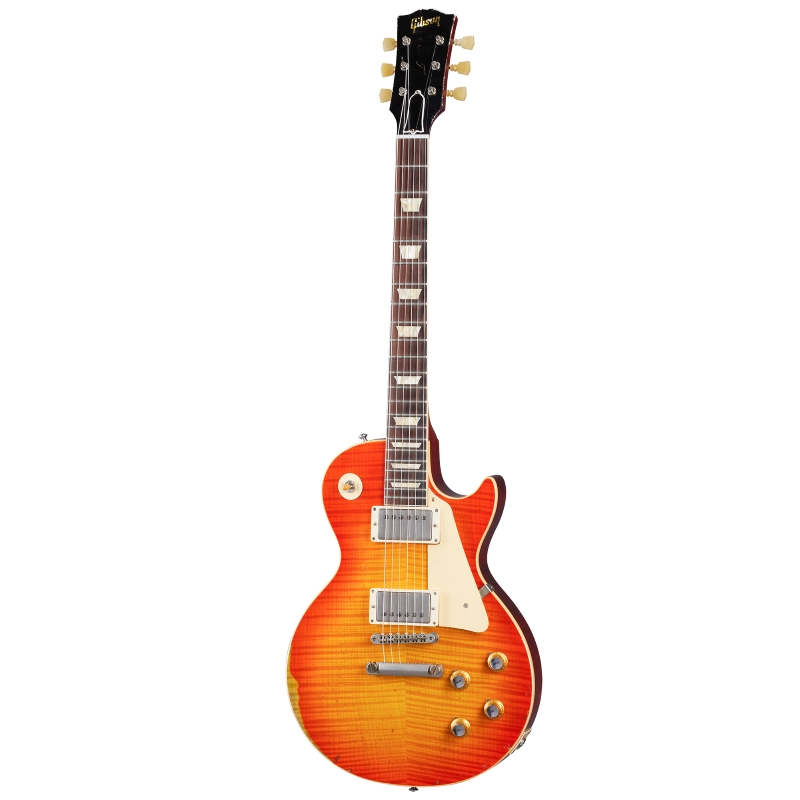 Gibson Custom 1960 Les Paul Standard Reissue Heavy Aged Tangerine Burst LPR60HATGBNH1