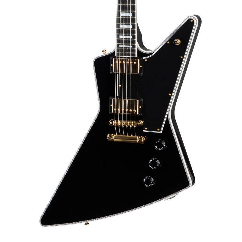 Gibson Custom Explorer Custom w/ Ebony Fingerboard Gloss Ebony DSMXEBGH1E