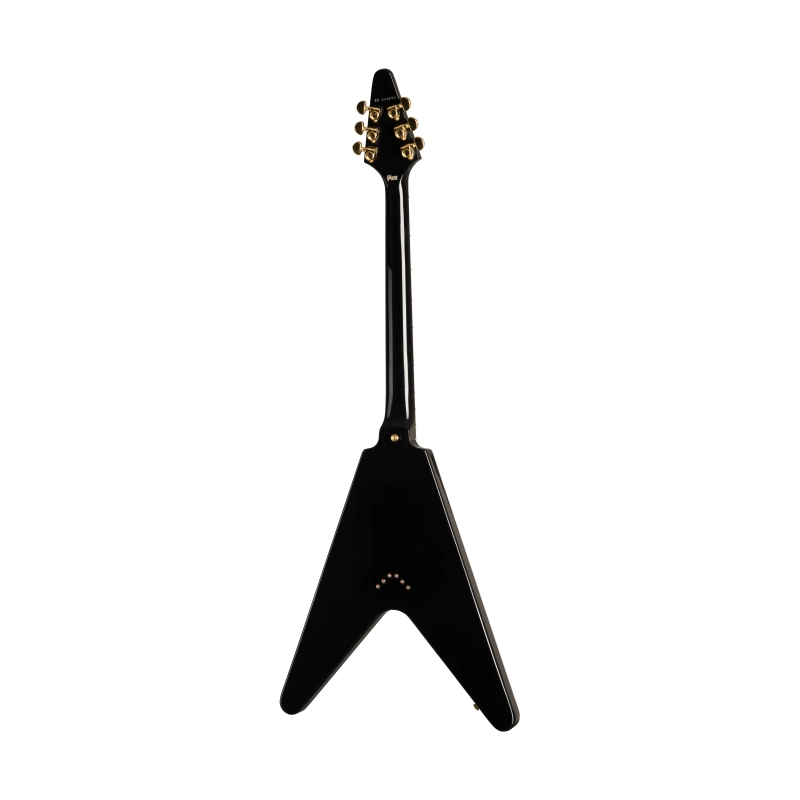 Gibson Custom Flying V Custom w/ Ebony Fingerboard Gloss Ebony CSFVCEBGH1E